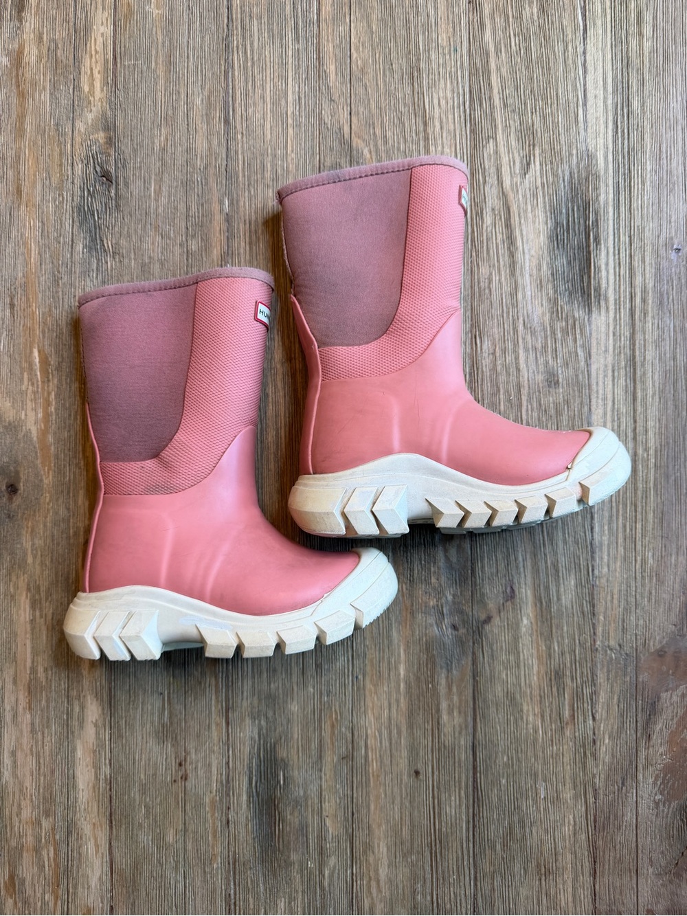 Hunter Kids Pink Waterproof Pull-On Winter Boots